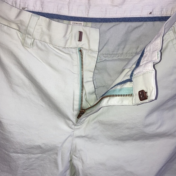 Boys Crewcuts white/mint shorts size 16 - Picture 4 of 4